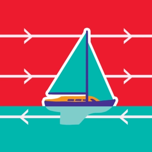 Suma vectorial – movimiento de un bote